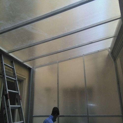 سقف پلی کربنات حیاط خلوت