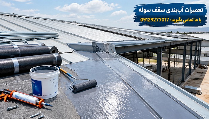 تعمیرات آب بندی سقف سوله